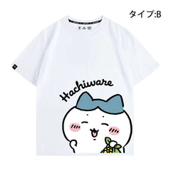 可愛いキャラ ゆるかわ トップス 役作業 ユニセックス 半袖Tシャツ