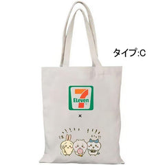 可愛いキャラ ゆるかわ バッグ セブンコラボ ユニセックス 軽量&収納力抜群 キャンバス トートバッグ