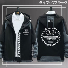 バイカースタイル ハイパフォーマンス系 メンズ 防風 防寒 レーシングジャケット