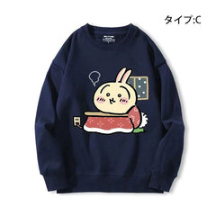 可愛いキャラ ゆるかわ トップス のんびり週末 ユニセックス 長袖 スウェット