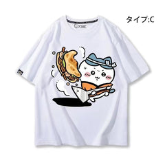 可愛いキャラ ゆるかわ トップス シェフ ユニセックス 半袖Tシャツ