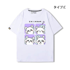 可愛いキャラ ゆるかわ トップス 楽しい時間 ユニセックス 半袖Tシャツ