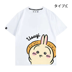可愛いキャラ ゆるかわ トップス 役作業 ユニセックス 半袖Tシャツ