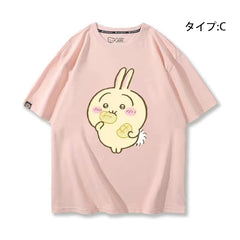 可愛いキャラ ゆるかわ トップス お昼の時間 ユニセックス 半袖Tシャツ