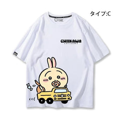 可愛いキャラ ゆるかわ トップス 初心者ドライバー ユニセックス 半袖Tシャツ