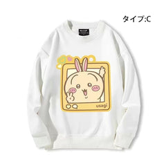 可愛いキャラ ゆるかわ トップス 写真を撮る ユニセックス 長袖 スウェット
