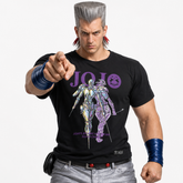 スタンド使い イラスト トップス Silver Chariot ユニセックス 半袖Tシャツ