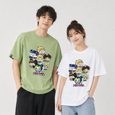 可愛いキャラ ゆるかわ トップス 黄金の精神! ユニセックス 半袖Tシャツ
