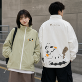 キャラクター ジャケット ミッキュ 両面着用 防風 ユニセックス カジュアル アウター