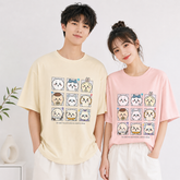 可愛いキャラ ゆるかわ トップス ACE AGENTS ユニセックス 半袖Tシャツ