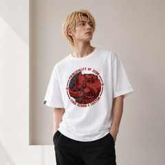 キャラクター トップス 赤きパイロット風 プリントデザイン ユニセックス 半袖 Tシャツ