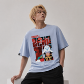キャラクター トップス レトロポスター風 プリントデザイン ユニセックス 半袖 Tシャツ