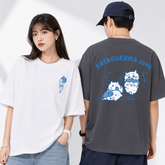 可愛いキャラ ゆるかわ トップス KATAGURUMA JUMP ユニセックス 半袖Tシャツ