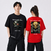 キャラクター トップス グリーンメカ グラフィックデザイン ユニセックス 半袖 Tシャツ