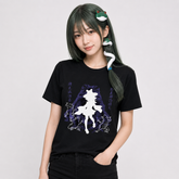 東方Project 二次創作 洩矢諏訪子 モチーフ ユニセックス 半袖Tシャツ
