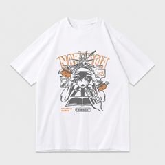 スタンド使い イラスト トップス ナランチャ モチーフ キャラクタープリント ユニセックス 半袖Tシャツ