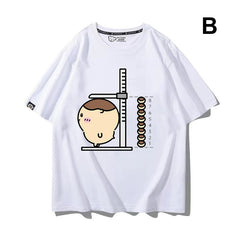 可愛いキャラ ゆるかわ トップス 身長を測る ユニセックス 半袖Tシャツ