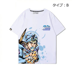 スタンド使い イラスト トップス キャラプリント ユニセックス 半袖 Tシャツ