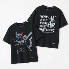 ライダーモチーフ トップス 5タイプのプリントデザイン ユニセックス 半袖Tシャツ