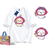可愛いキャラ ゆるかわ トップス おやつ ユニセックス 半袖Tシャツ