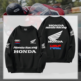 バイカースタイル トップス レーシング系 ユニセックス 長袖 スウェット