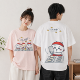 可愛いキャラ ゆるかわ トップス 鯛焼き ユニセックス 半袖Tシャツ