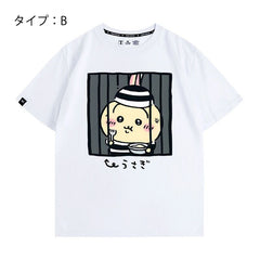 可愛いキャラ ゆるかわ トップス 監獄 ユニセックス 半袖Tシャツ