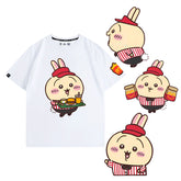 可愛いキャラ ゆるかわ トップス マック店員 ユニセックス 半袖Tシャツ