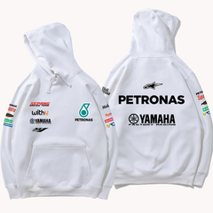 【薄手・裏起毛から選べる】バイカースタイル トップス レーシングチーム バックロゴ ユニセックス 長袖 パーカー