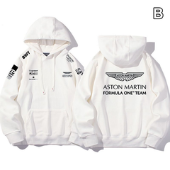 【薄手・裏起毛から選べる】バイカースタイル トップス レーシングチーム エンブレムプリント ユニセックス 長袖 パーカー