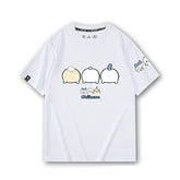 可愛いキャラ ゆるかわ トップス お尻を振る ユニセックス 半袖Tシャツ