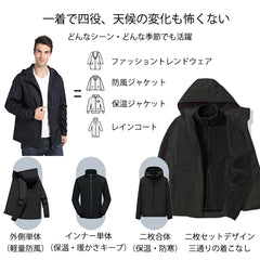 バイカースタイル アウター ドライビング メンズ 防風 防寒 レーシングジャケット