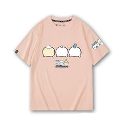 可愛いキャラ ゆるかわ トップス お尻を振る ユニセックス 半袖Tシャツ