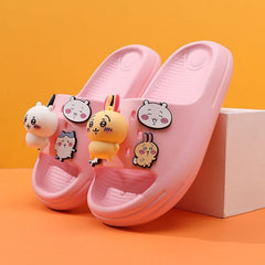 可愛いキャラ ゆるかわ シューズ キャラコラボ 滑り止め付き 防臭 静音設計 レディース 夏サンダル