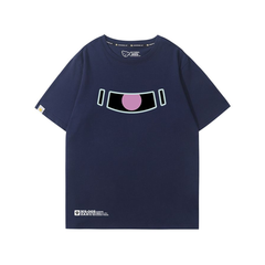 キャラクター トップス ザクモチーフ レトロプリントデザイン ユニセックス 半袖 Tシャツ