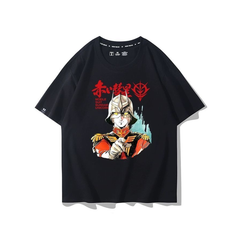 キャラクター トップス レッドコメット風 フロントプリントデザイン ユニセックス 半袖 Tシャツ