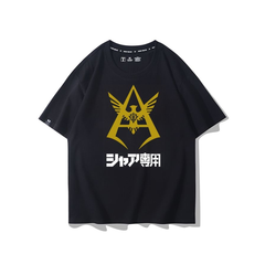キャラクター トップス アニメロゴ風 グラフィックデザイン ユニセックス 半袖 Tシャツ