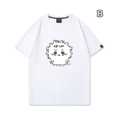 可愛いキャラ ゆるかわ トップス 複雑な気持ち ユニセックス 半袖Tシャツ