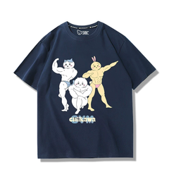 可愛いキャラ ゆるかわ トップス GYM 兄貴 ユニセックス 半袖Tシャツ