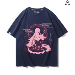 東方Project 二次創作 キャラクター モチーフ ユニセックス 半袖Tシャツ