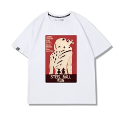スタンド使い イラスト トップス ジョニー モチーフプリント ユニセックス 半袖Tシャツ