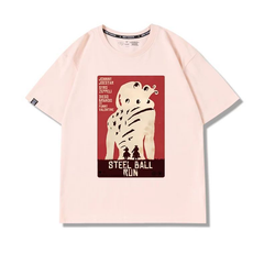 スタンド使い イラスト トップス ジョニー モチーフプリント ユニセックス 半袖Tシャツ