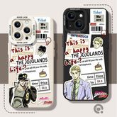 スタンド使い イラスト キャラクタープリント iPhoneスマホケース TPUソフトケース フルカバータイプ iPhone 8~12・SE 第2世代 10デザイン