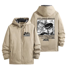 スタンド使い イラスト アウター Crazy Diamond メンズ 防風 防寒 ジャケット