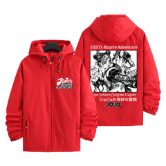 スタンド使い イラスト アウター ストーンオーシャン メンズ 防風 防寒 ジャケット