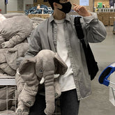 リラックスフィット グレールーズシャツ OR5105