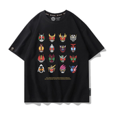 ライダーモチーフ トップス 平成ライダープリント ユニセックス 半袖Tシャツ