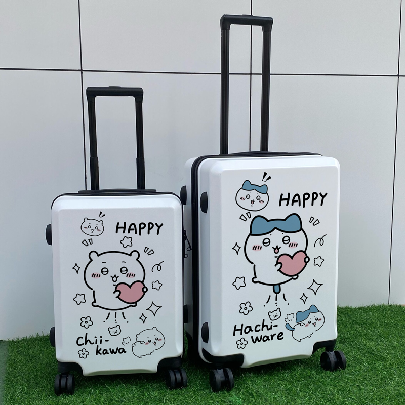 可愛いキャラ ゆるかわ キャリーケース 学生向け TSAロック、ドリンクホルダー付き 旅行用 ユニセックス キャリーバッグ