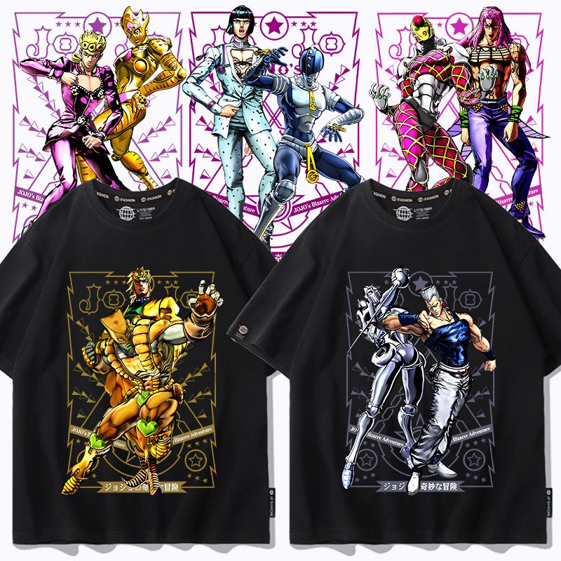 スタンド使い イラスト トップス バトル漫画風  ユニセックス 半袖 Ｔシャツ
