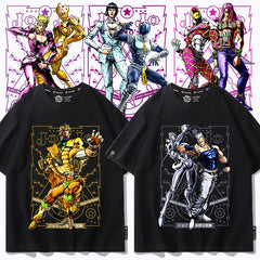スタンド使い イラスト トップス バトル漫画風  ユニセックス 半袖 Ｔシャツ